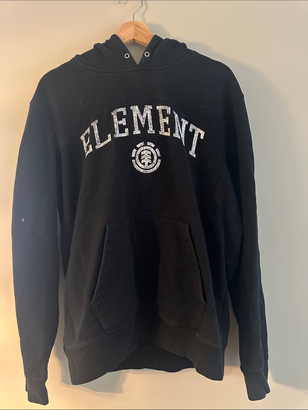 Element Black Hoodie with Logo